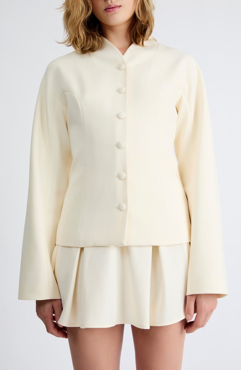 Extro & Vert Felicity Tailored Blazer, Alternate, color, Ivory