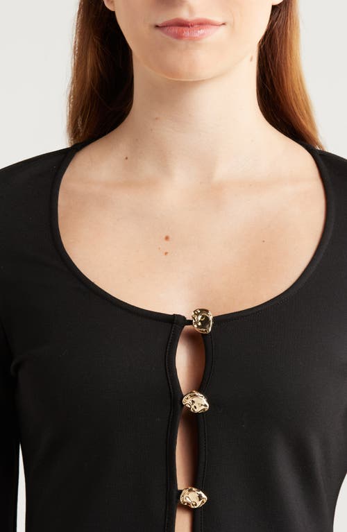 Reformation Owen Knit Top In Black