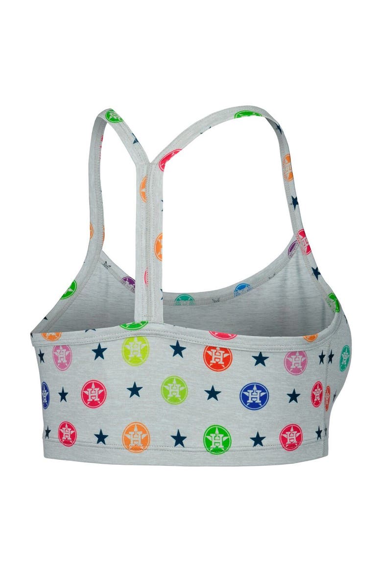 Women's Terez Gray Houston Astros TLC Rainbow Bra, Alternate, color, Gray