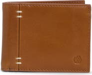Johnston & Murphy Double Stitch Leather Bifold Wallet