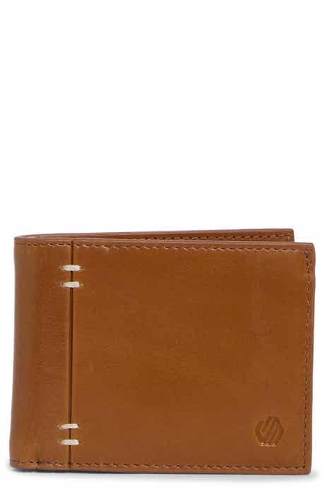 Double Stitch Leather Bifold Wallet