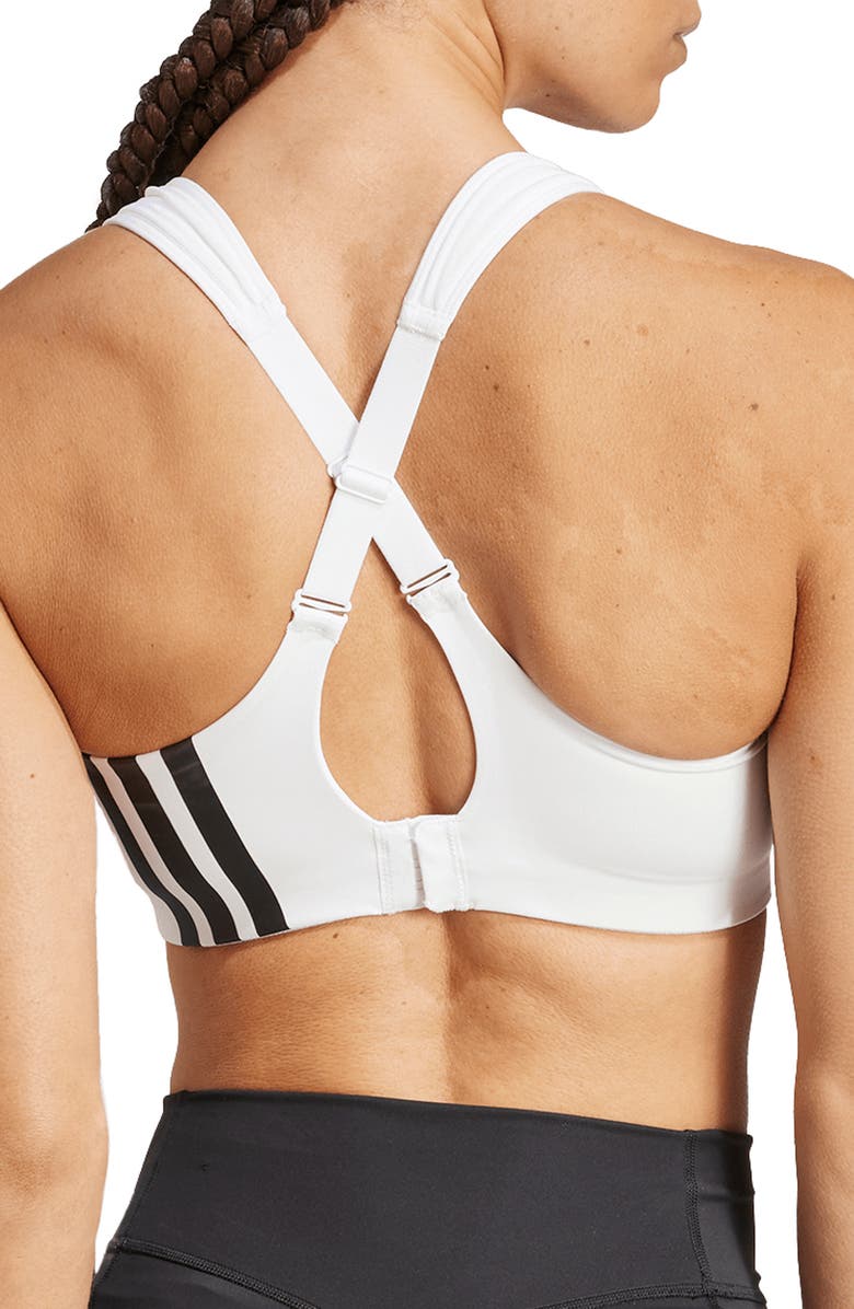adidas TLRDIM HS Low Impact Sports Bra, Alternate, color, White