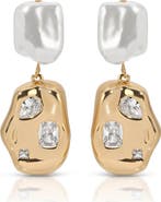 Ettika Crystal Nugget Drop Earrings