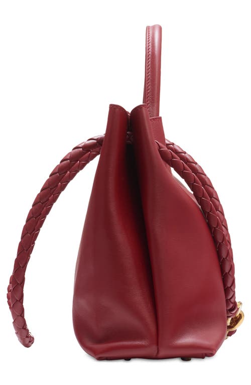 Bottega Veneta Andiamo Leather Top Handle Bag In 6545 Rosewood/space-mb