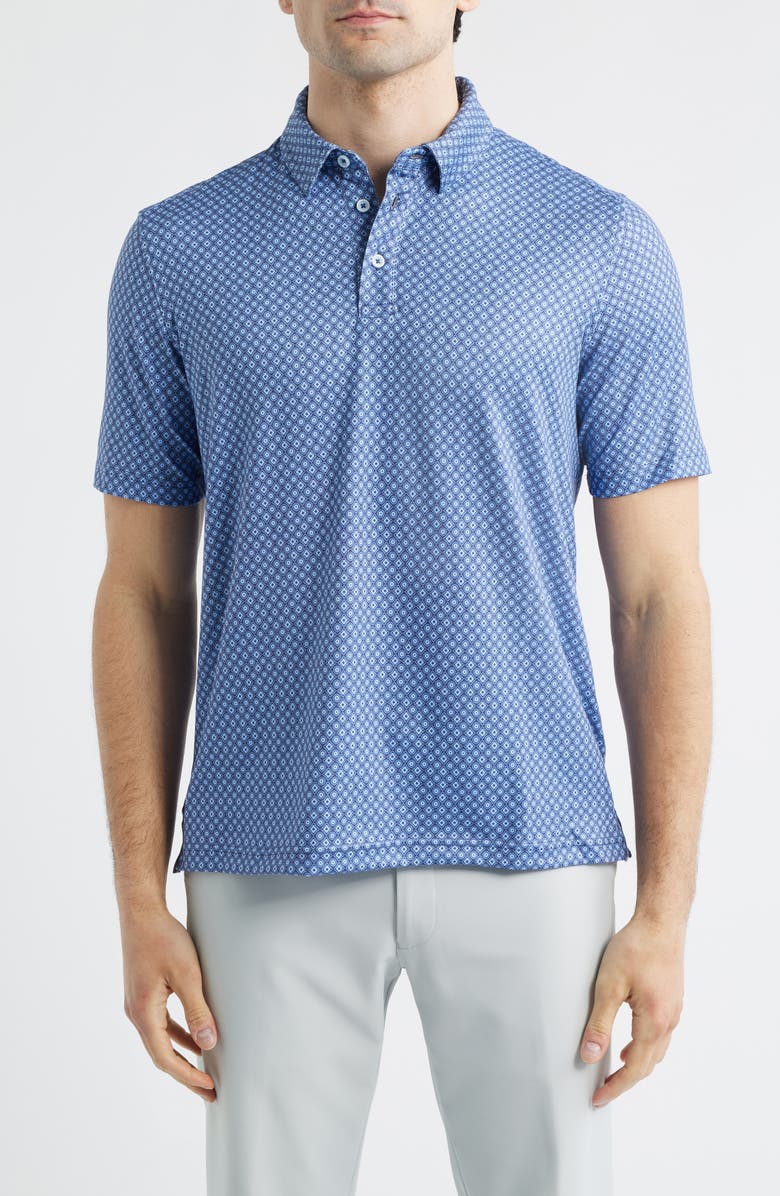 Johnston & Murphy XC+<sup>™</sup> Apex Performance Polo, Main, color, Navy Medallion