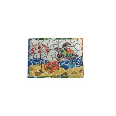 Turtle Beach Mosaic Resin Magnet Refrigerator Decorative Magnet