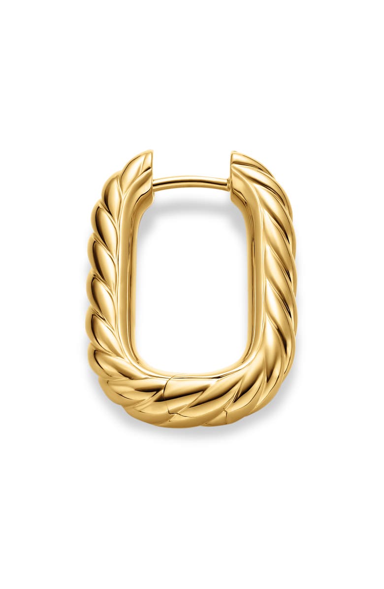 David Yurman DY Madison<sup>®</sup> Cable Hoop Earrings in 18K Yellow Gold, 24.3mm, Alternate, color, Gold