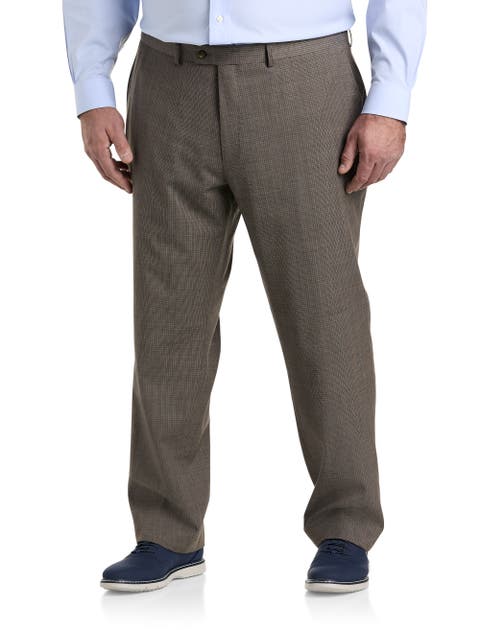 Big & Tall Micro Grid Suit Pants