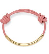 Lady Grey Leather Bond Bracelet