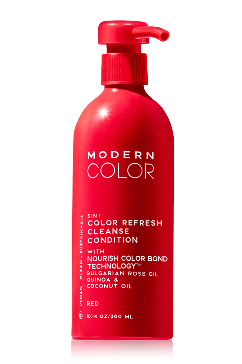 Red 3-In-1 Hair Color Refresh Cleanse Conditioner, Main, color, Single