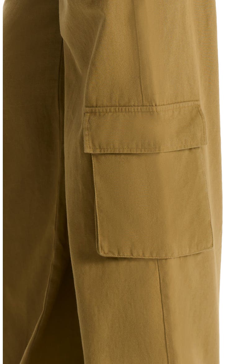 Relaxed Straight Leg Canvas Cargo Pants, Alternate, color, OLIVE