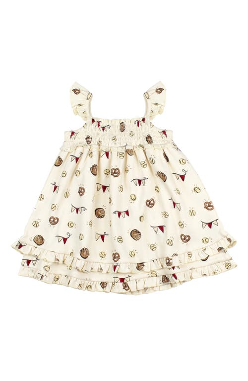 L'ovedbaby Smocked Organic Cotton Dress In Game Day