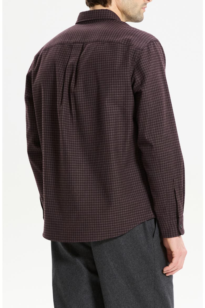 Weekend Woods Check Cotton Button-Up Shirt, Alternate, color, DEEP EGGPLANT MULTI - 2I4