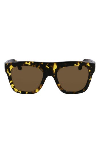 Victoria Beckham Chain Pouch 52mm Modified Rectangular Sunglasses