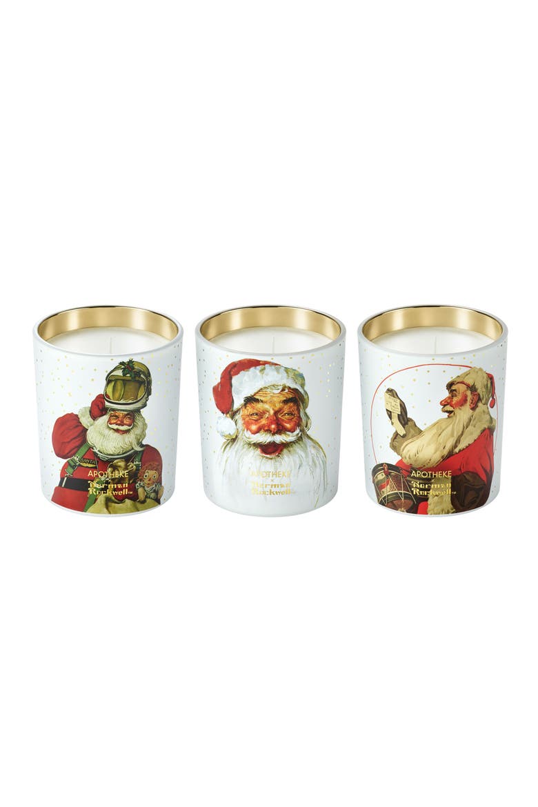 Norman Rockwell 3-Piece Petite Scented Candle Trio Set (Limited Edition), Main, color, NO COLOR
