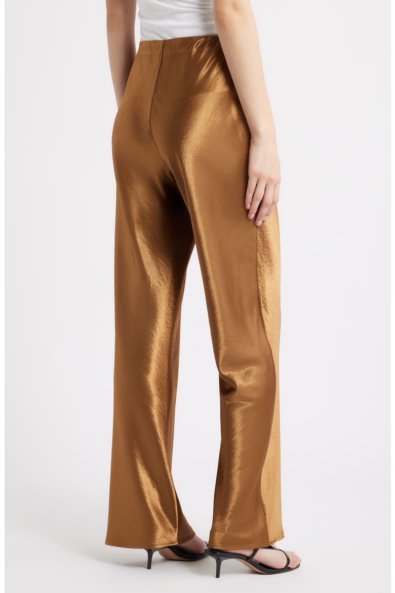 Silvi Satin Pants, Alternate, color, GINGER