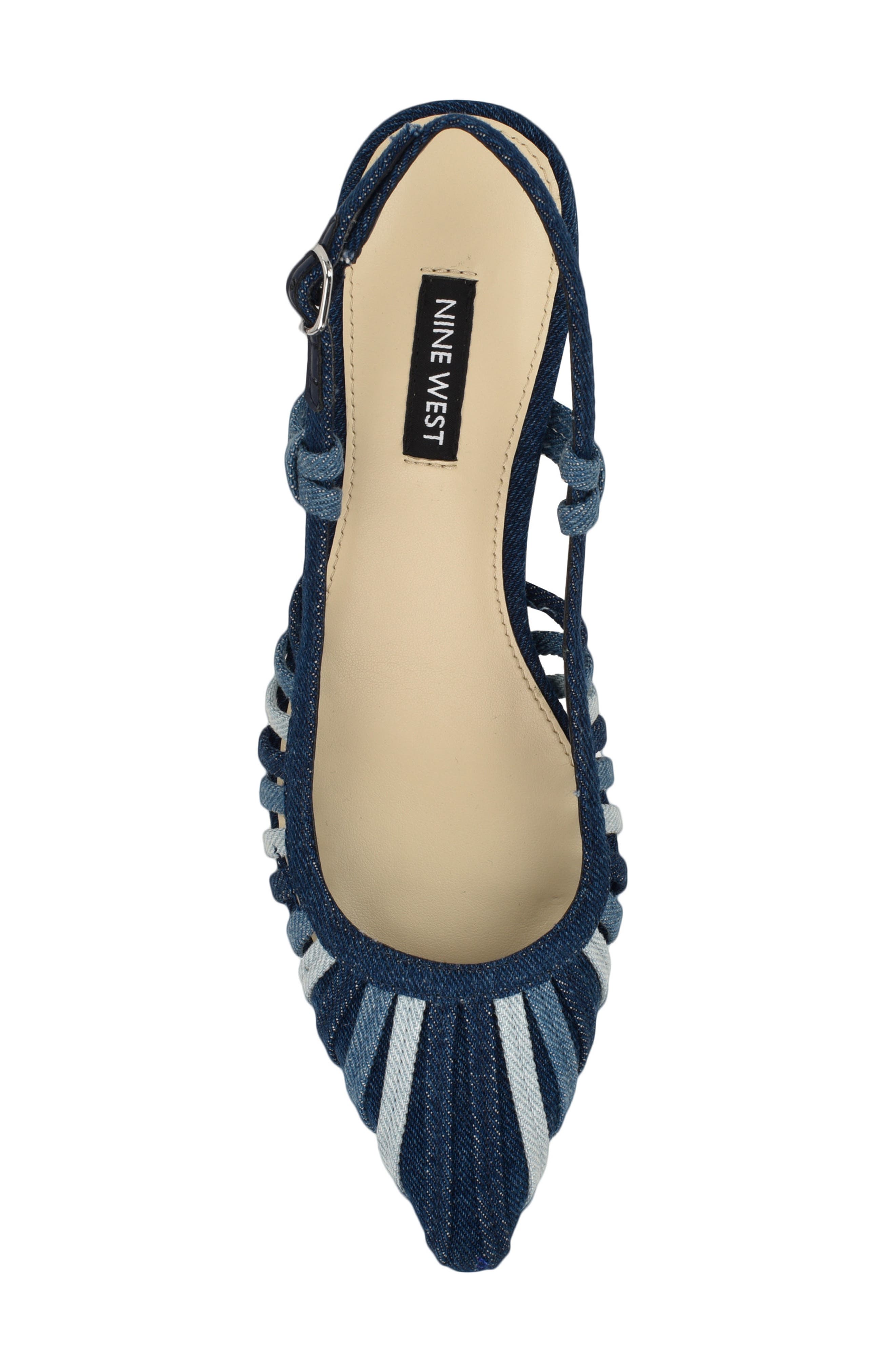 Whitt Pointed Toe Slingback Pump, Alternate, color, DARK BLUE