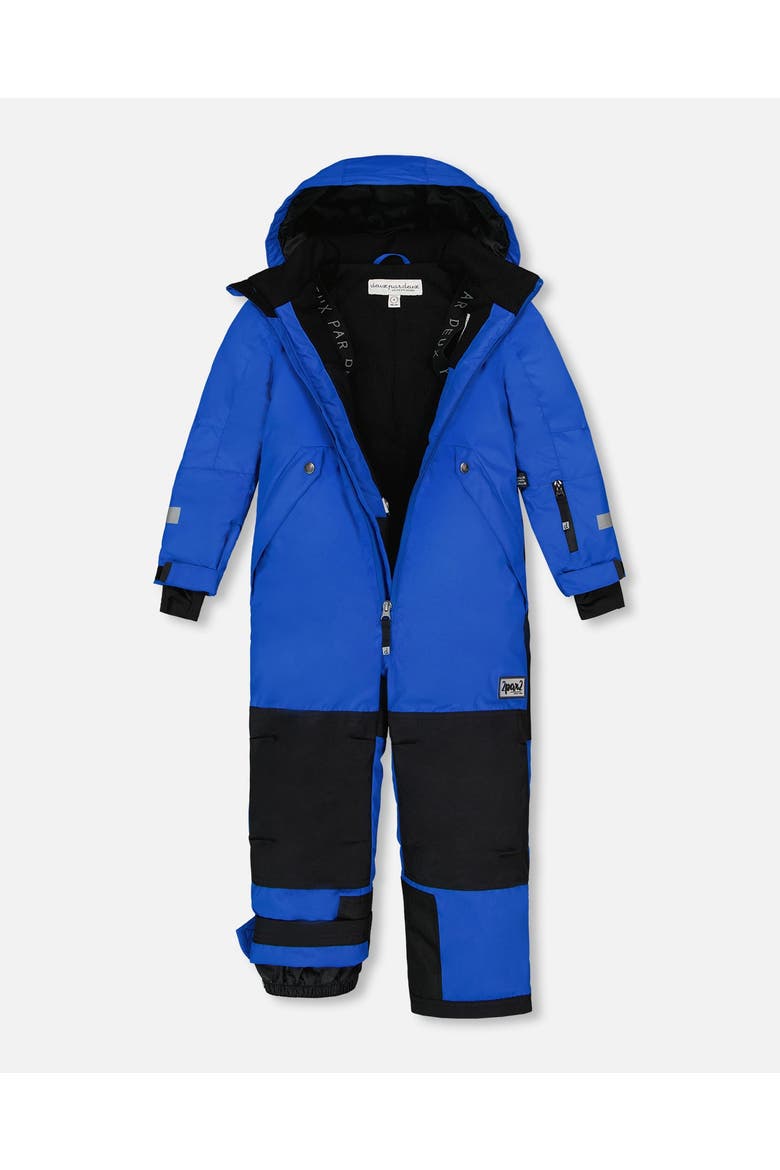 Big Boy's One Piece Technical Snowsuit Royal Blue, Alternate, color, Princess Blue