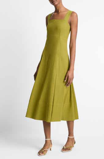 Vince Square Neck Midi Dress
