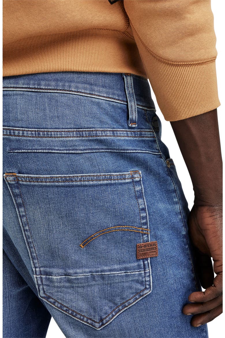 D-Staq 3D Slim Fit Jeans, Alternate, color, MEDIUM INDIGO AGED
