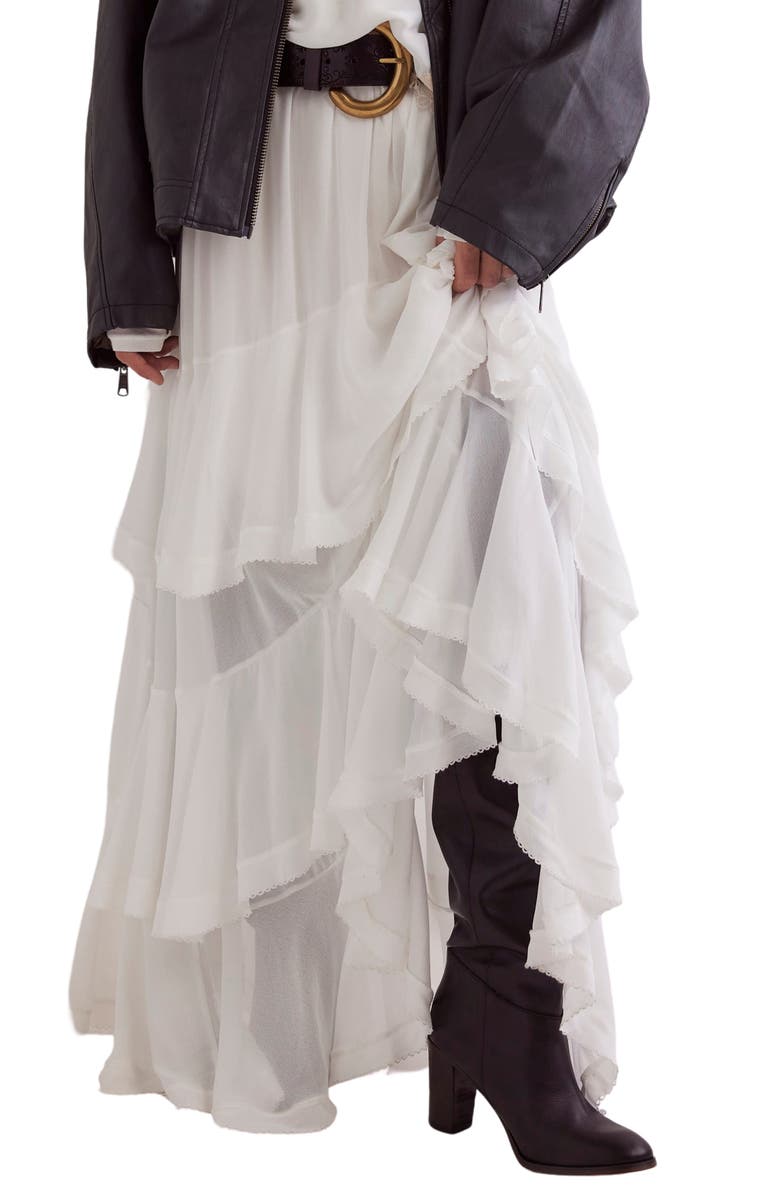 Free People Clementine Tiered Maxi Skirt, Main, color, 