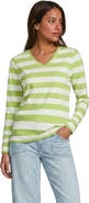 Lands' End Supima Cotton Long Sleeve V-neck T-shirt