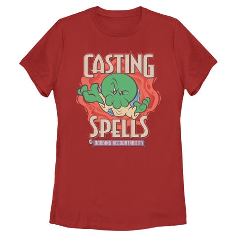 Junior's Minions & Monsters Casting Spells  Graphic T-Shirt