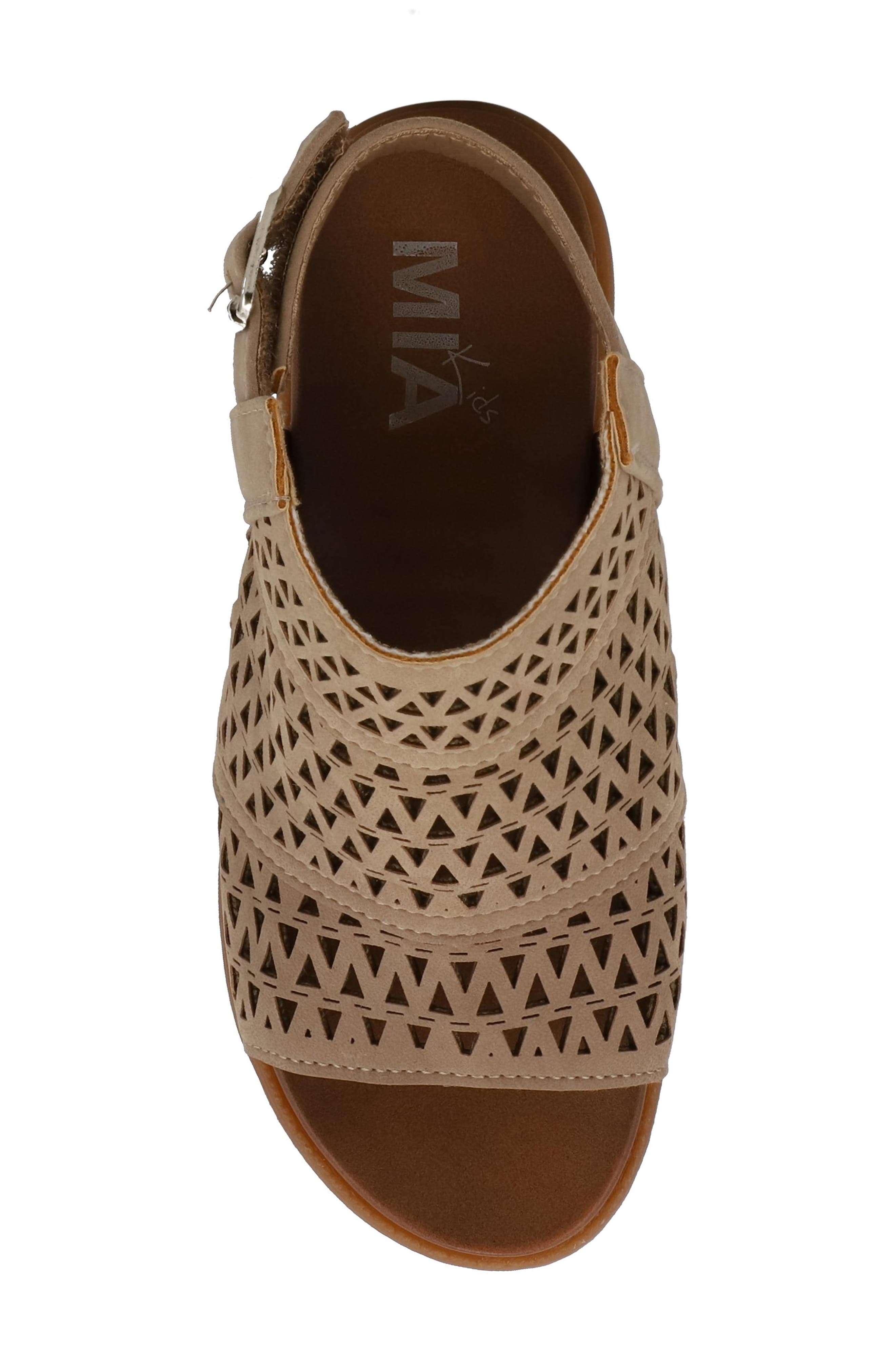 MIA Kids' Mollee Block Heel Sandal, Alternate, color, Stone