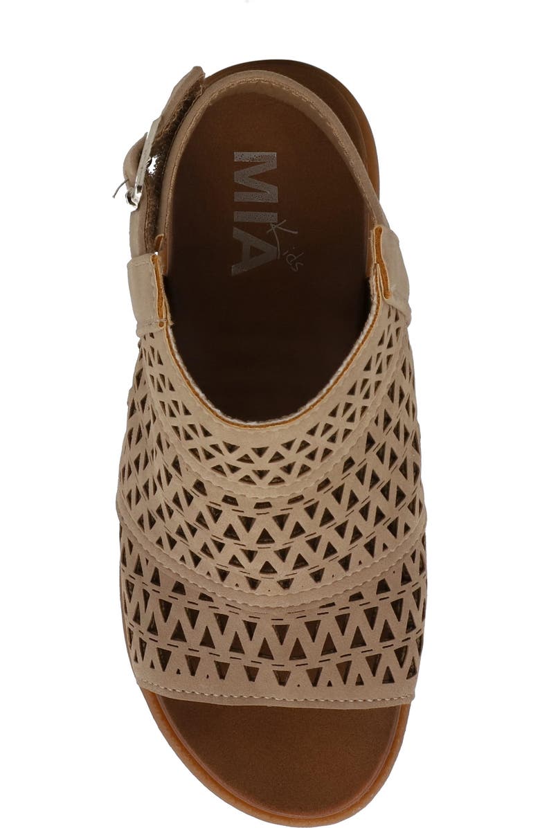 MIA Kids' Mollee Block Heel Sandal, Alternate, color, Stone