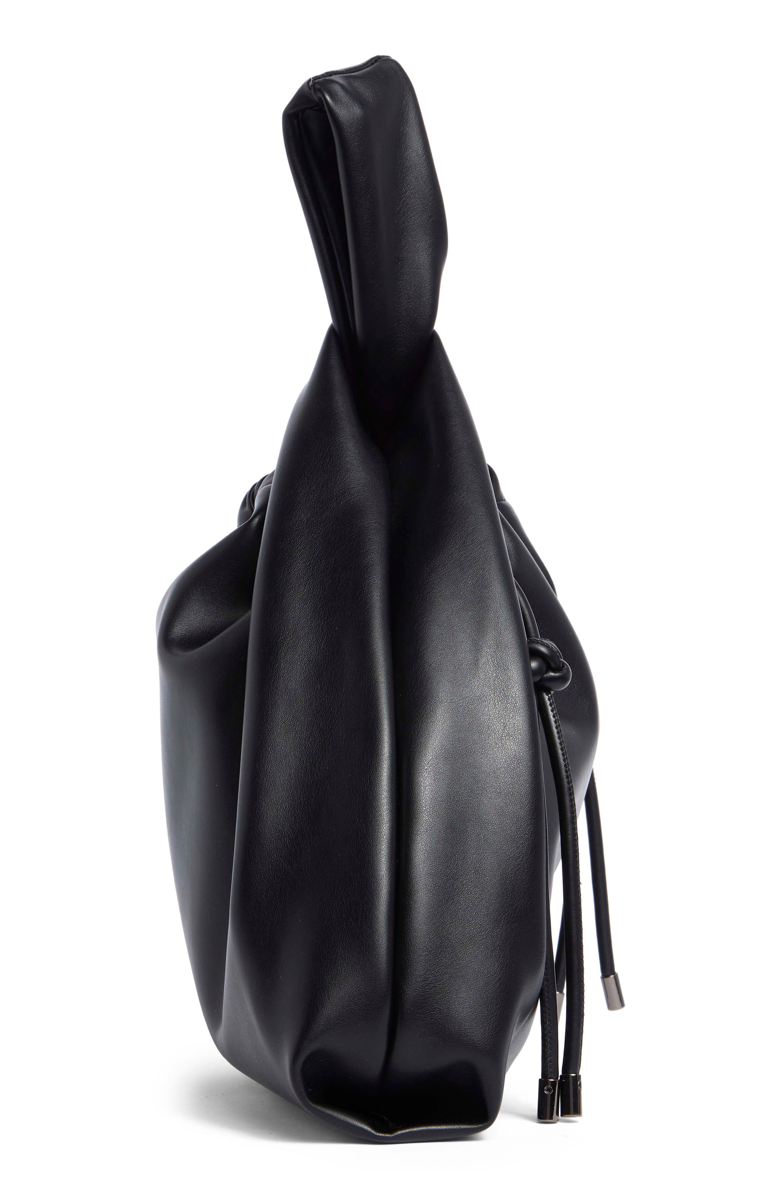 BCBG Corded Drawstring Bag, Alternate, color, Black