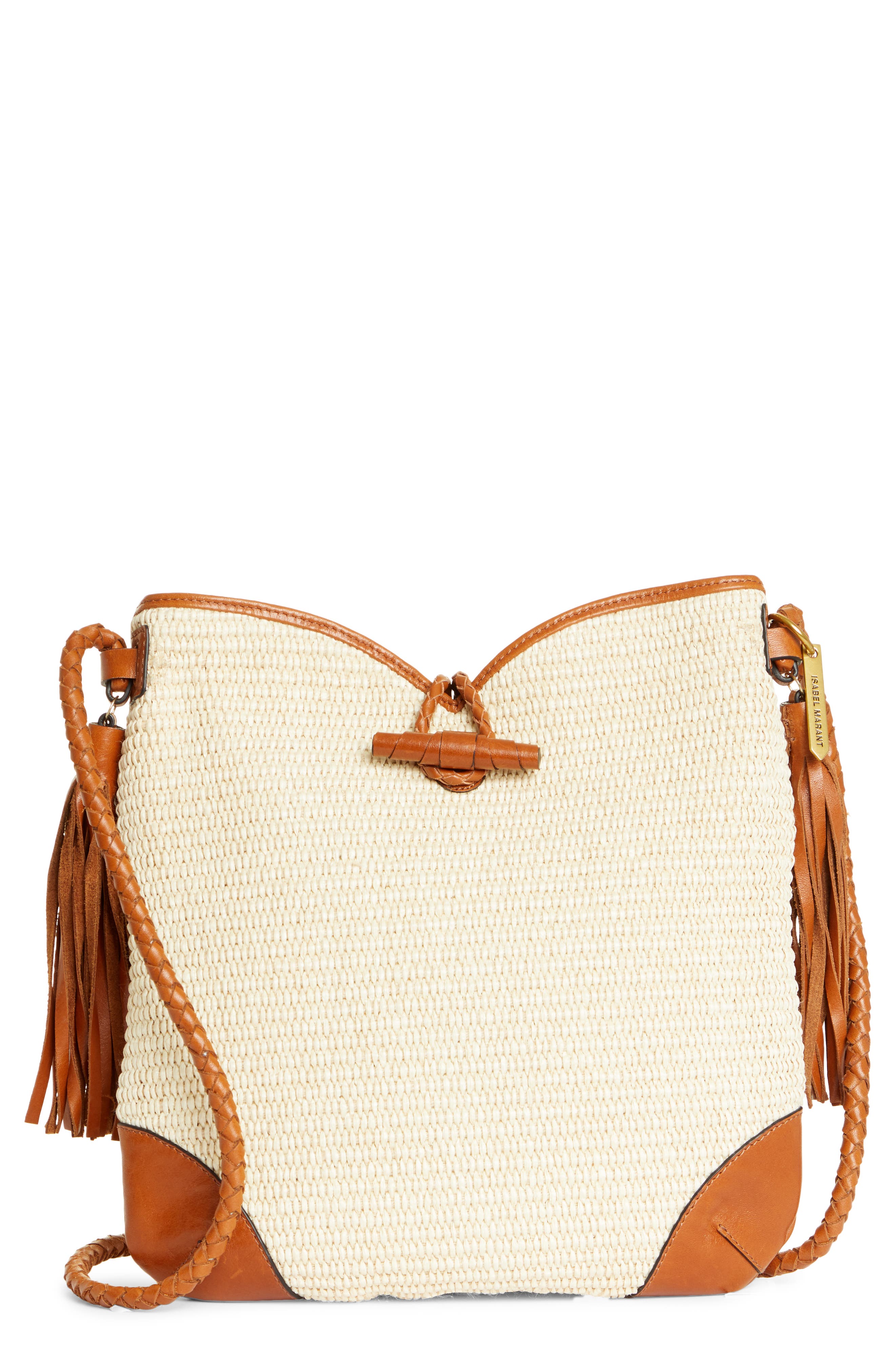 Isabel Marant Tyag Woven Hobo, Main, color, 