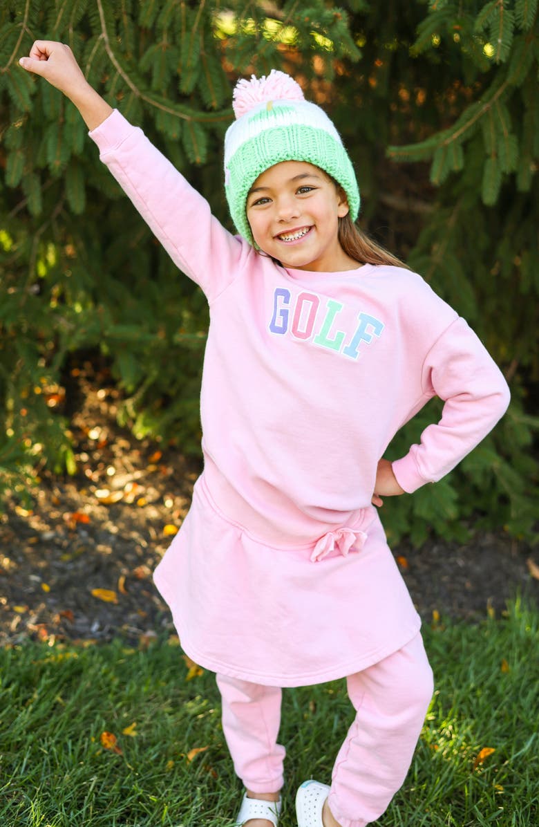 Bits & Bows Golf Skirted Sweatsuit, Alternate, color, Pink