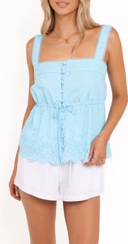 Petal & Pup Delta Eyelet Cotton Tank