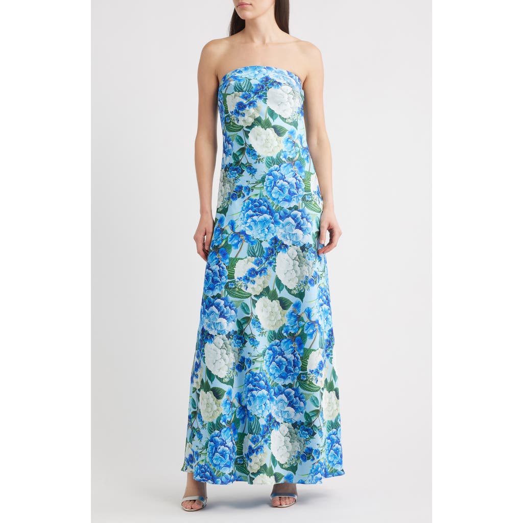 Sonya Moda Ela Floral Strapless Gown