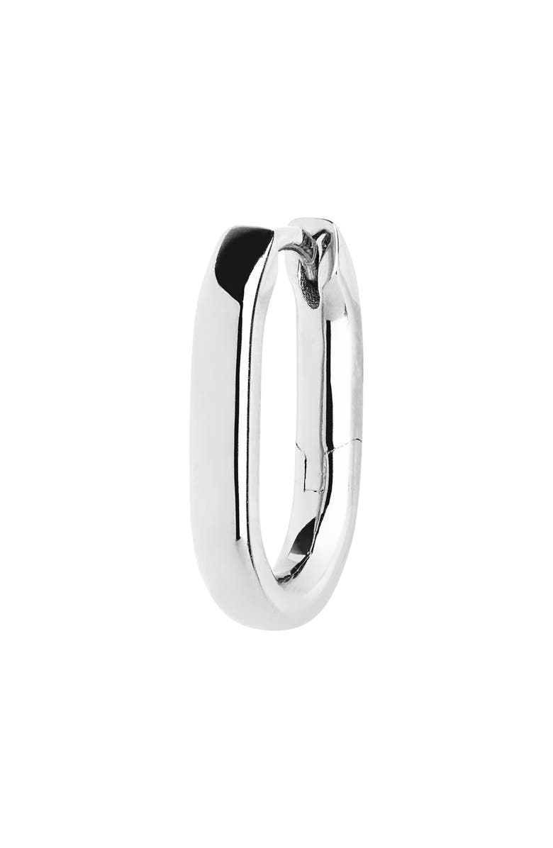 Maria Black Single Slick Huggie Earring, Main, color, 