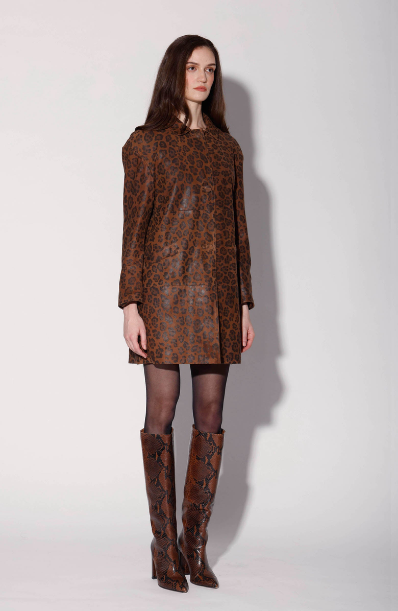 Walter Baker Candice Coat, Alternate, color, Leopard Suede