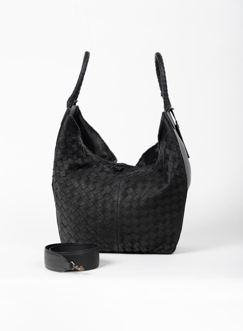 Deux Mains All Day Leather Tote In Black