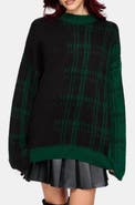 Disturbia Checkmate Check Fluffy Knit Jumper