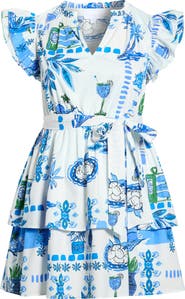 SUGARLIPS Sosy Postcard Marisol Tiered Minidress