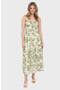 Floral Bustier Midi Dress