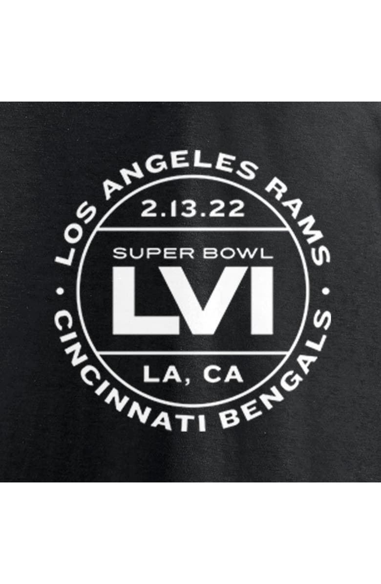 FANATICS Men's Fanatics Branded Black Cincinnati Bengals vs. Los Angeles Rams Super Bowl LVI Matchup Tickets Please T-Shirt, Alternate, color, 