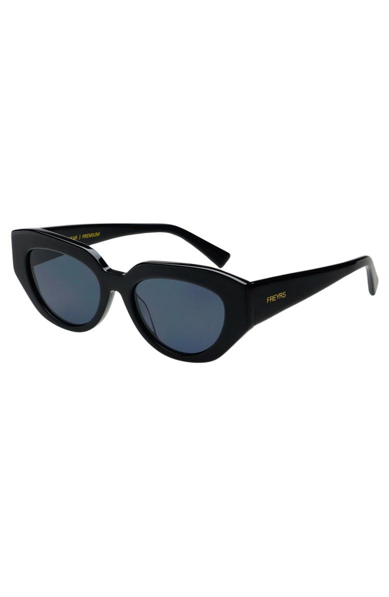 FREYRS Eyewear Frankie Cat Eye Sunglasses, Alternate, color, Black