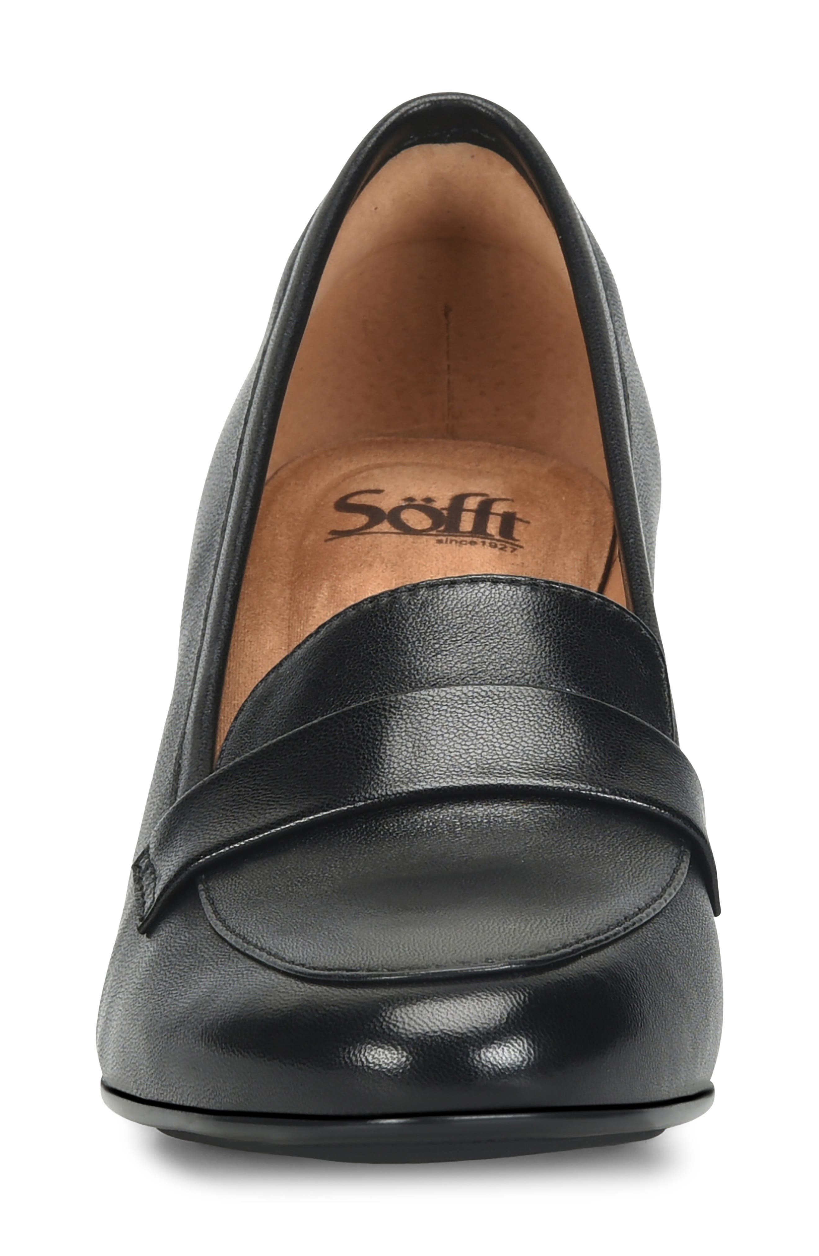 Söfft Amsterdam Loafer Pump, Alternate, color, Black