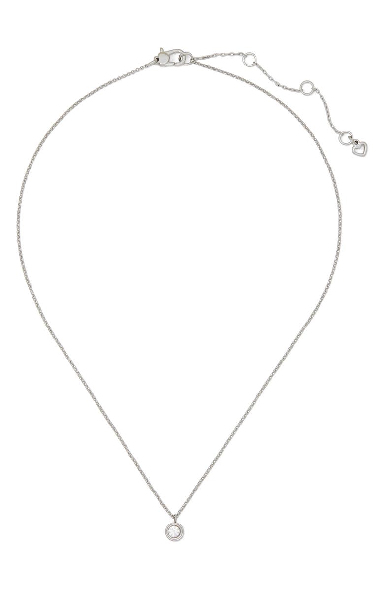 Kate Spade New York mini pendant necklace, Main, color, 