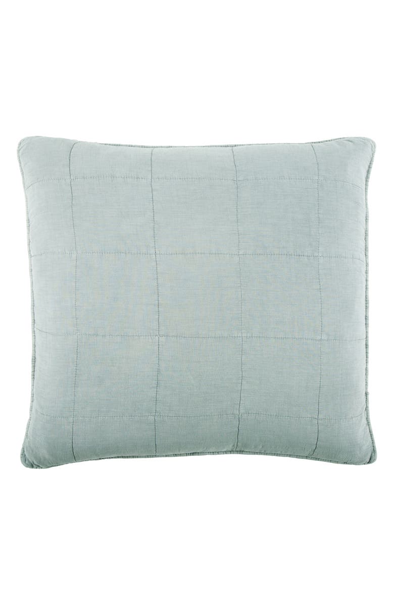 Pom Pom at Home Antwerp Large Euro Sham, Main, color, Sky