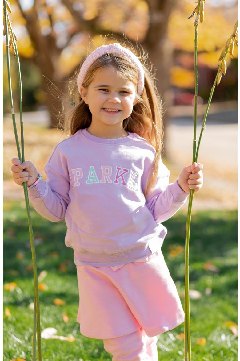 Sparkle Sweatshirt, Alternate, color, Purple