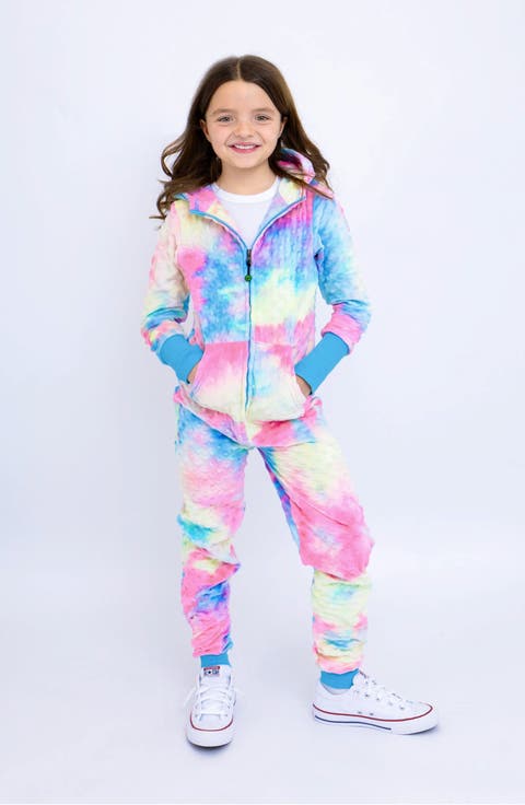 Minky Bubble Zip Fleece Romper (Little Kid)