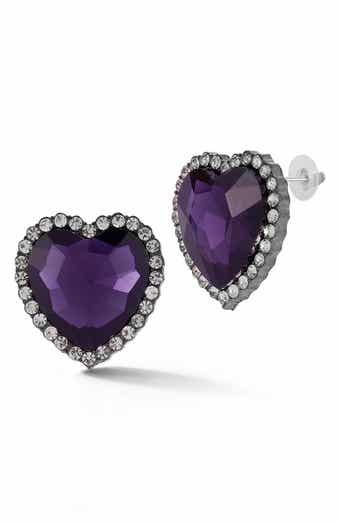 Heart Statement Stud Earrings