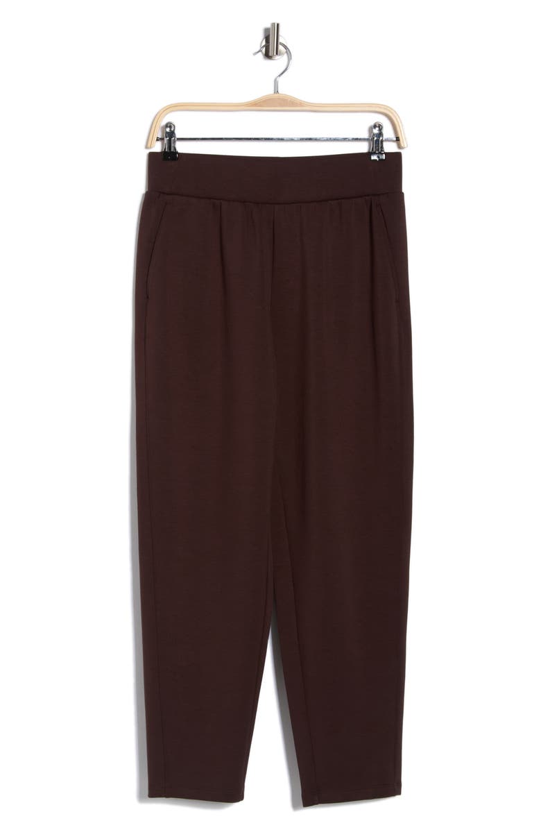 Z by Zella Whisper Knit Ankle Pants, Alternate, color, Brown Mole'