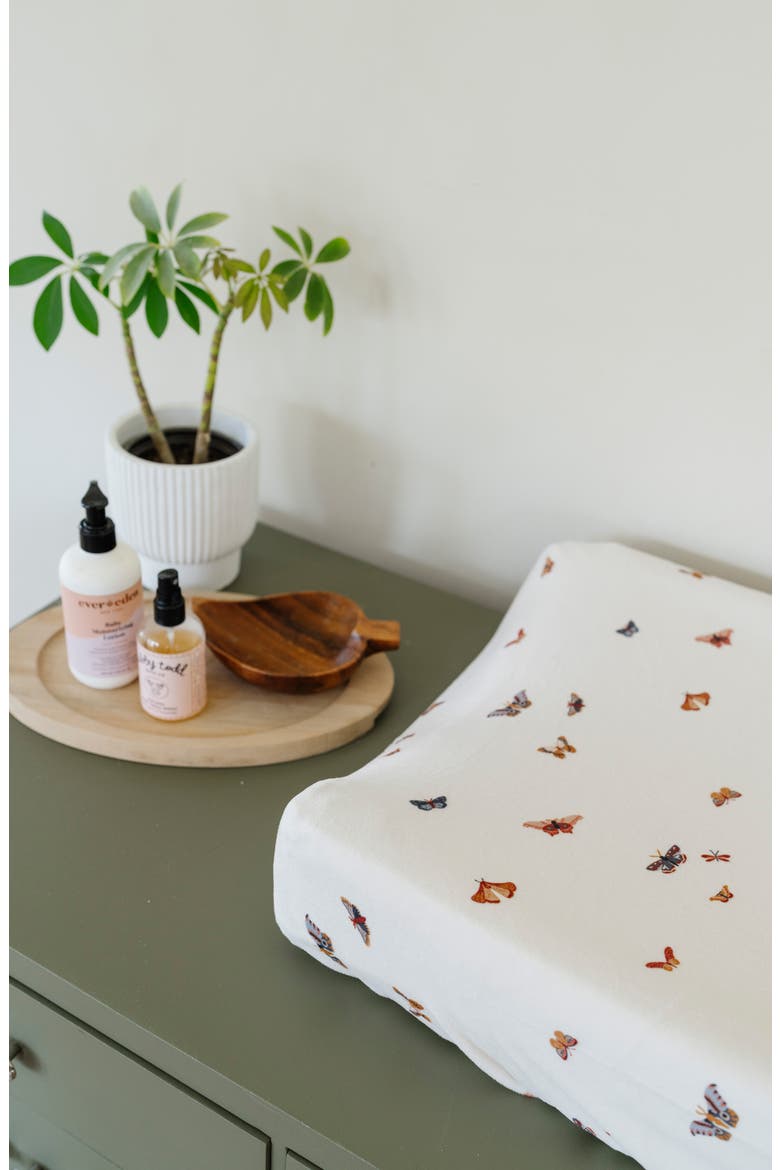 Minky Changing Pad Cover, Alternate, color, BUTTERFLY